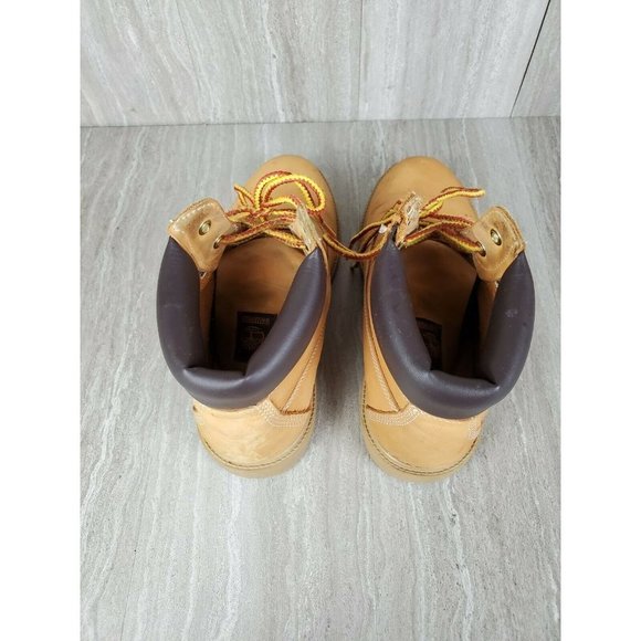 Timberland Lace Up Classic Boots Tan Boys Waterproof Size 6 1/2  #10960 - Picture 5 of 6